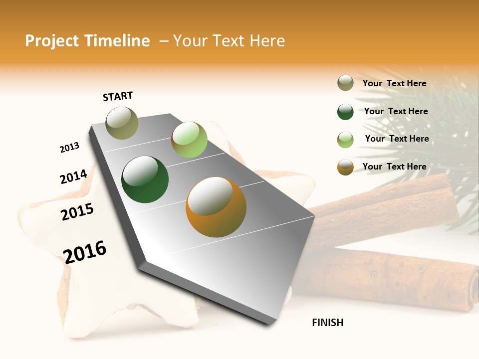 Weihnachten Zimt Freigestellt PowerPoint Template