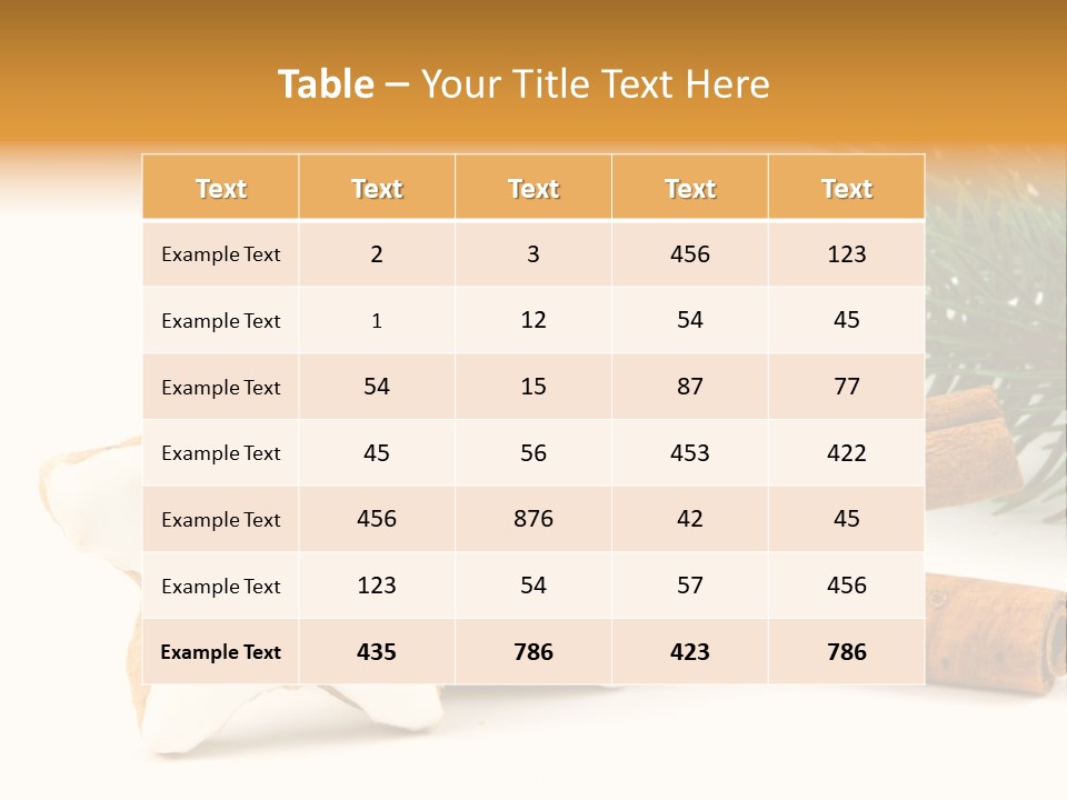 Weihnachten Zimt Freigestellt PowerPoint Template