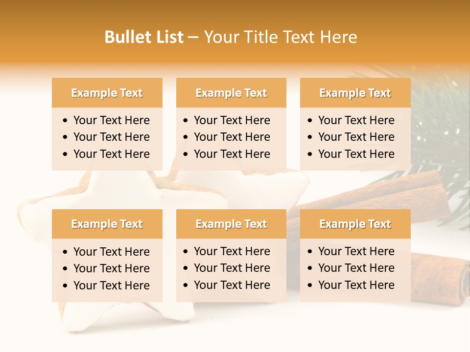 Weihnachten Zimt Freigestellt PowerPoint Template