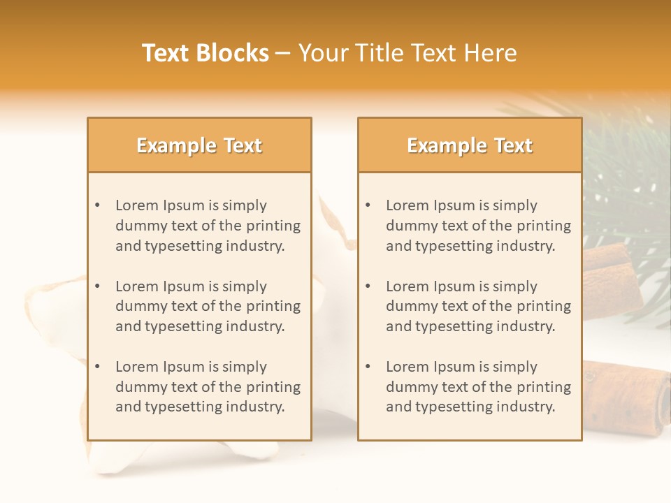 Weihnachten Zimt Freigestellt PowerPoint Template