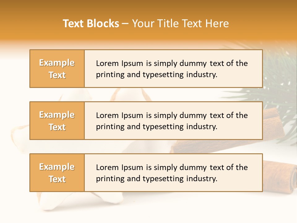 Weihnachten Zimt Freigestellt PowerPoint Template