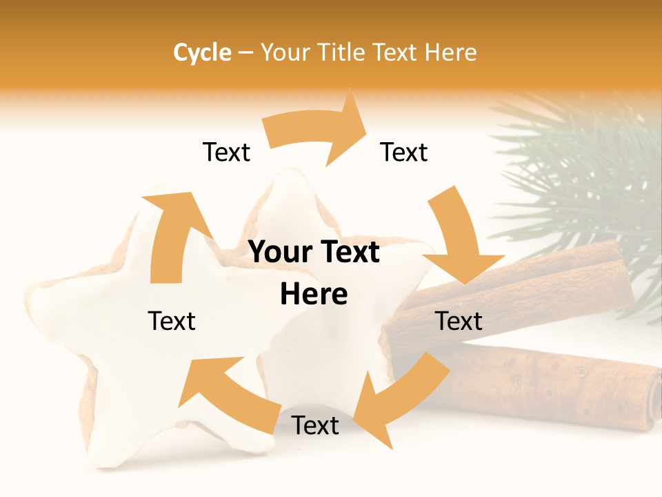 Weihnachten Zimt Freigestellt PowerPoint Template