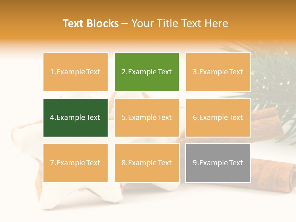 Weihnachten Zimt Freigestellt PowerPoint Template