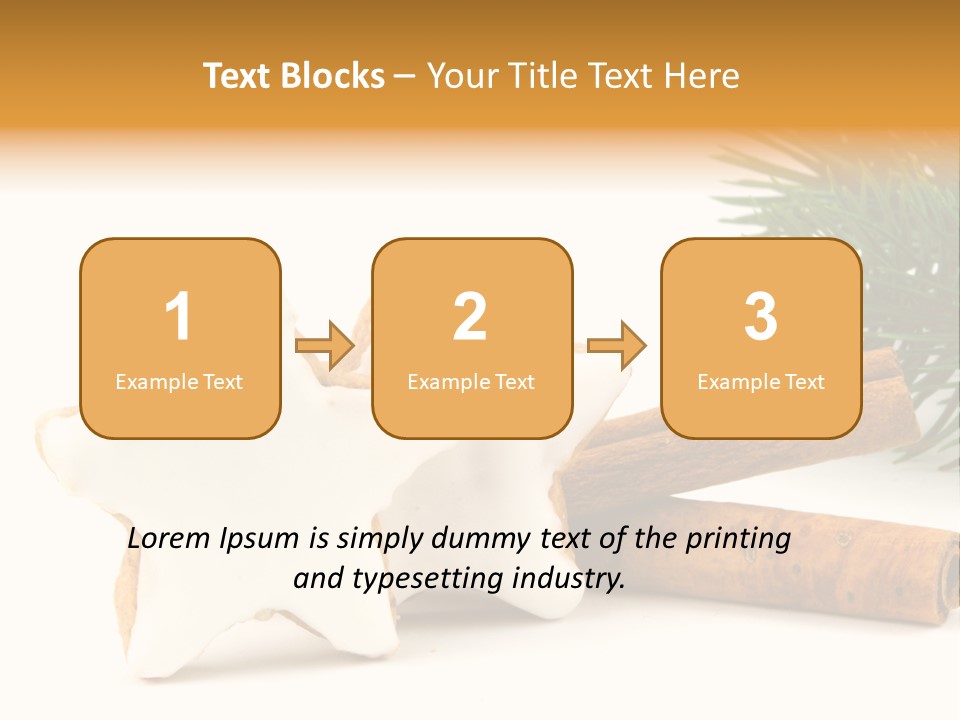 Weihnachten Zimt Freigestellt PowerPoint Template