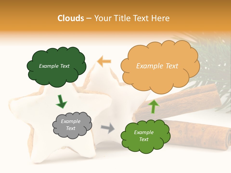 Weihnachten Zimt Freigestellt PowerPoint Template