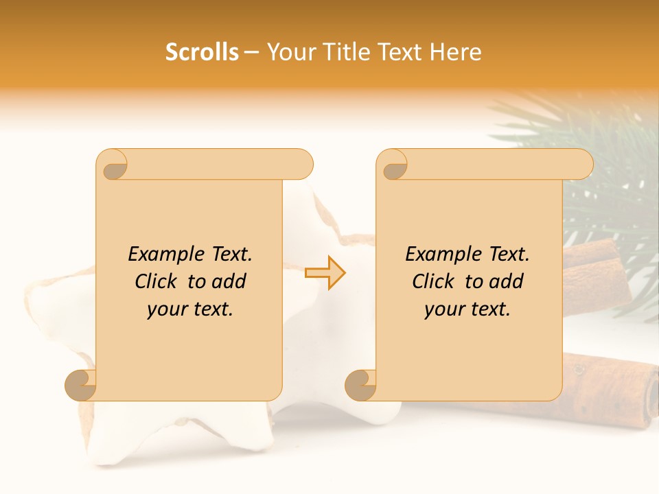Weihnachten Zimt Freigestellt PowerPoint Template