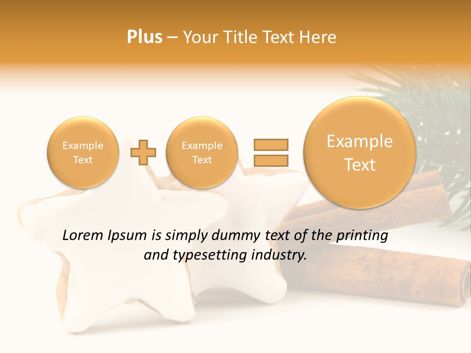 Weihnachten Zimt Freigestellt PowerPoint Template