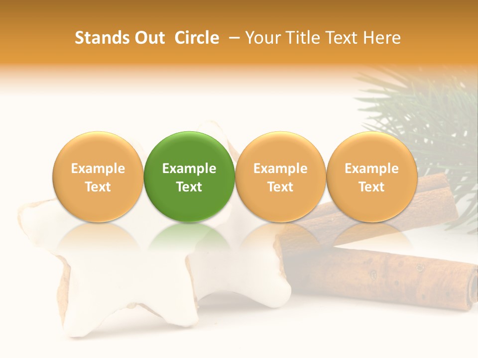 Weihnachten Zimt Freigestellt PowerPoint Template