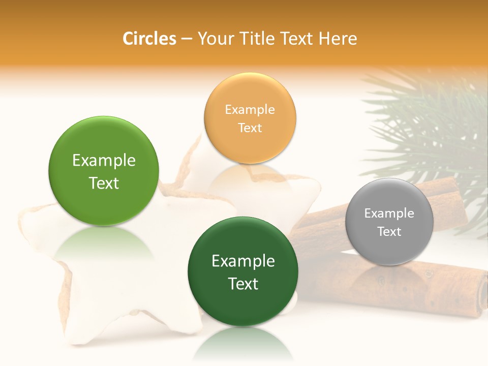 Weihnachten Zimt Freigestellt PowerPoint Template