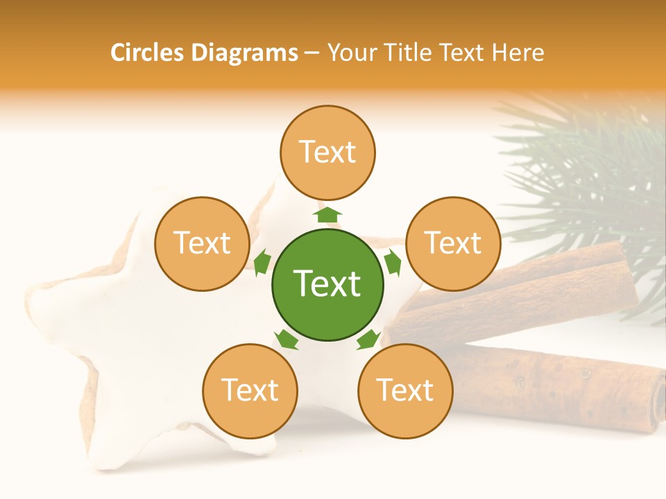 Weihnachten Zimt Freigestellt PowerPoint Template