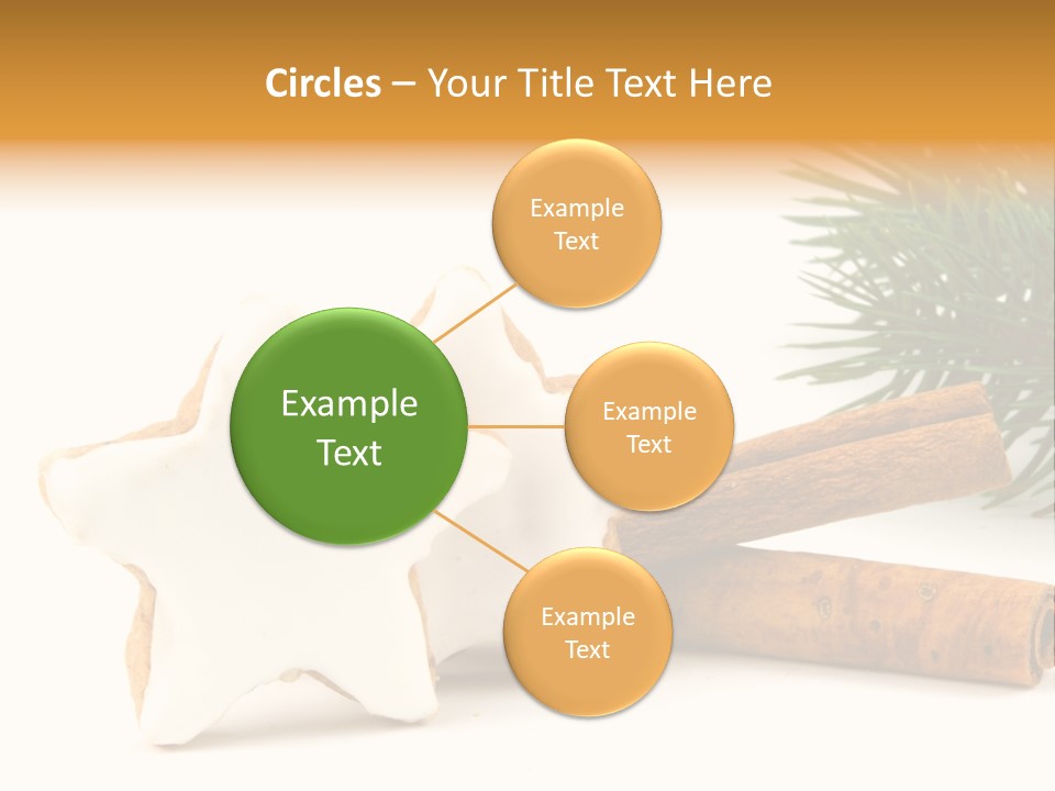 Weihnachten Zimt Freigestellt PowerPoint Template