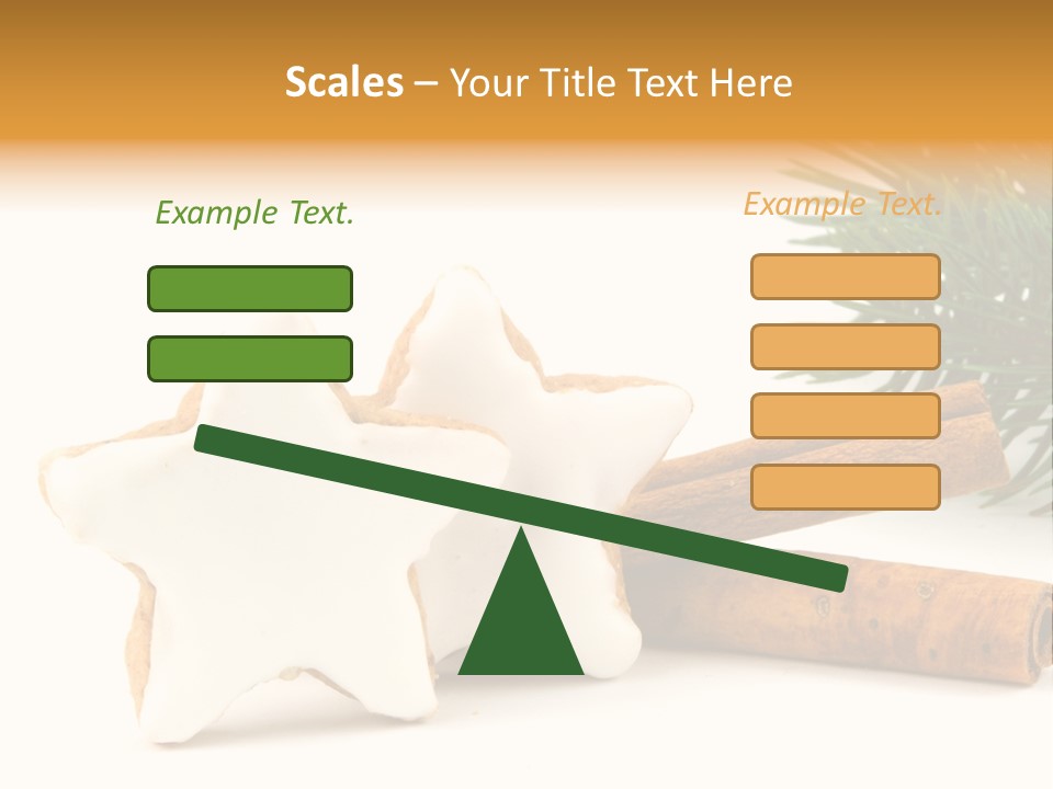 Weihnachten Zimt Freigestellt PowerPoint Template