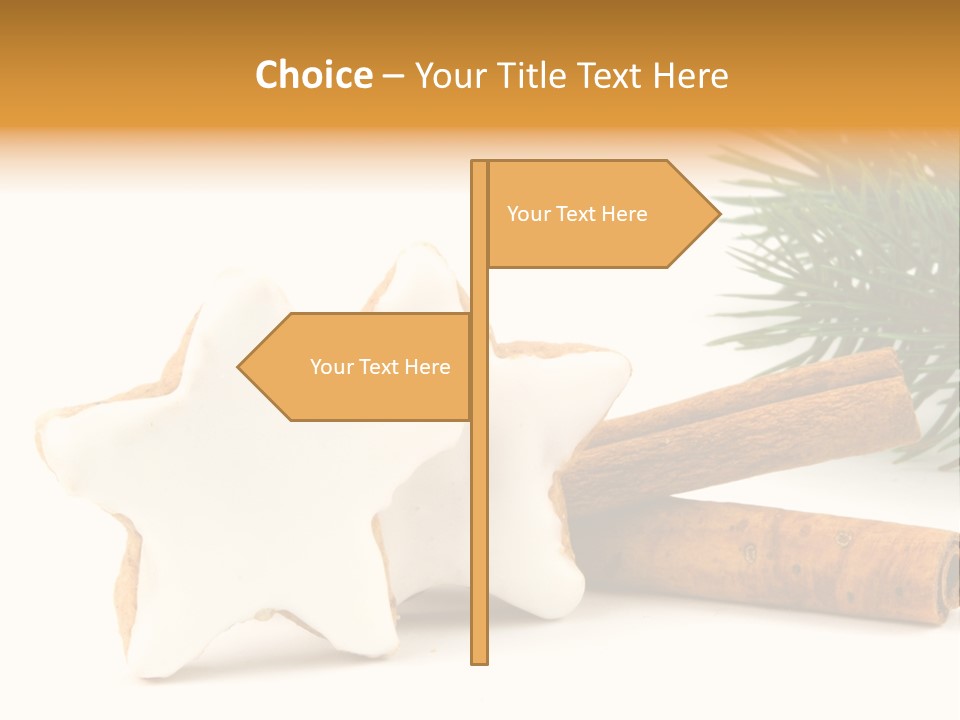 Weihnachten Zimt Freigestellt PowerPoint Template