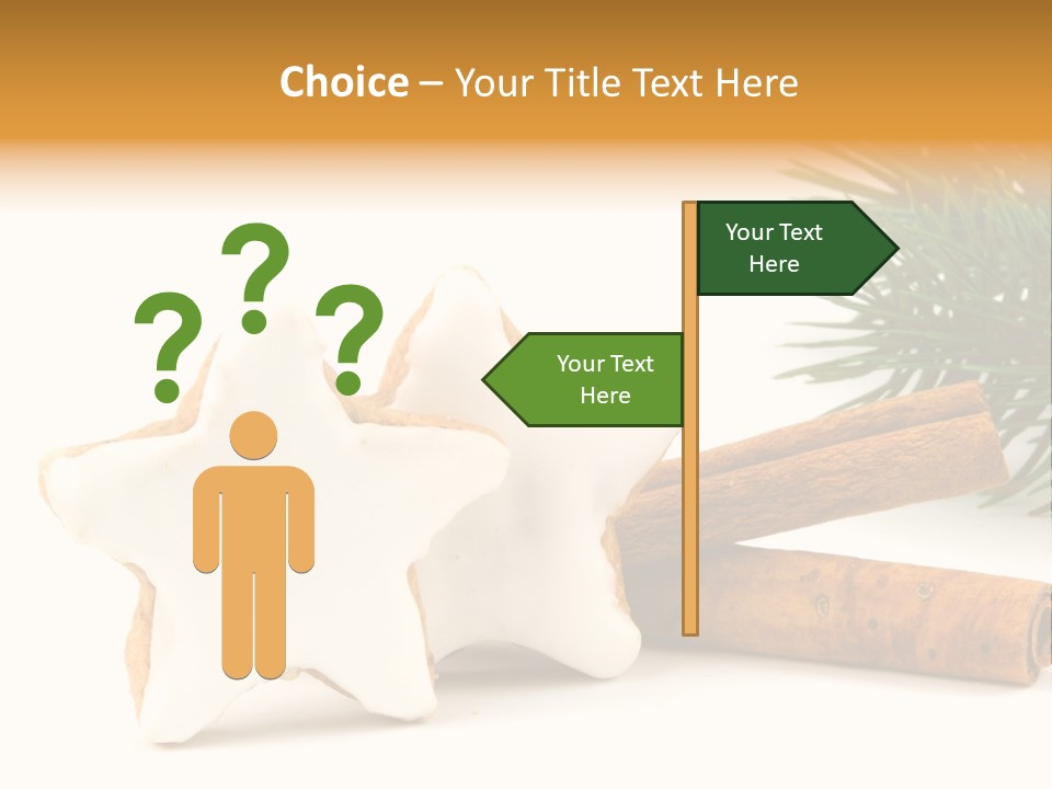 Weihnachten Zimt Freigestellt PowerPoint Template