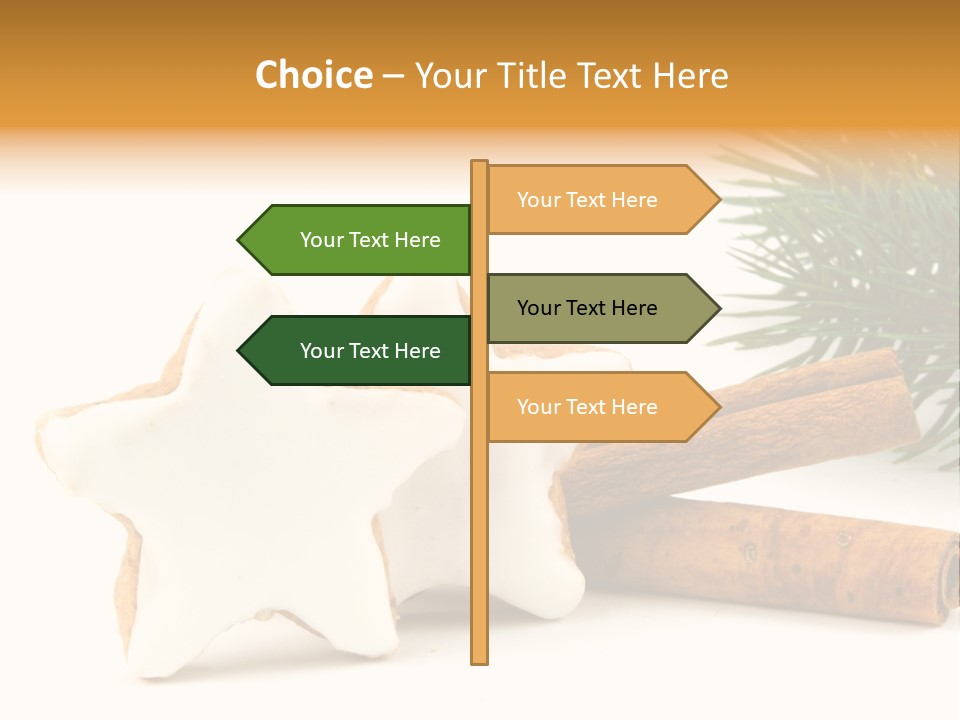 Weihnachten Zimt Freigestellt PowerPoint Template