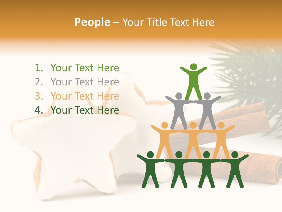 Weihnachten Zimt Freigestellt PowerPoint Template