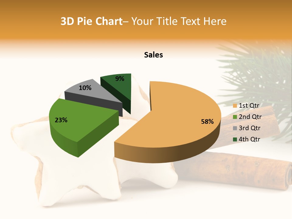 Weihnachten Zimt Freigestellt PowerPoint Template