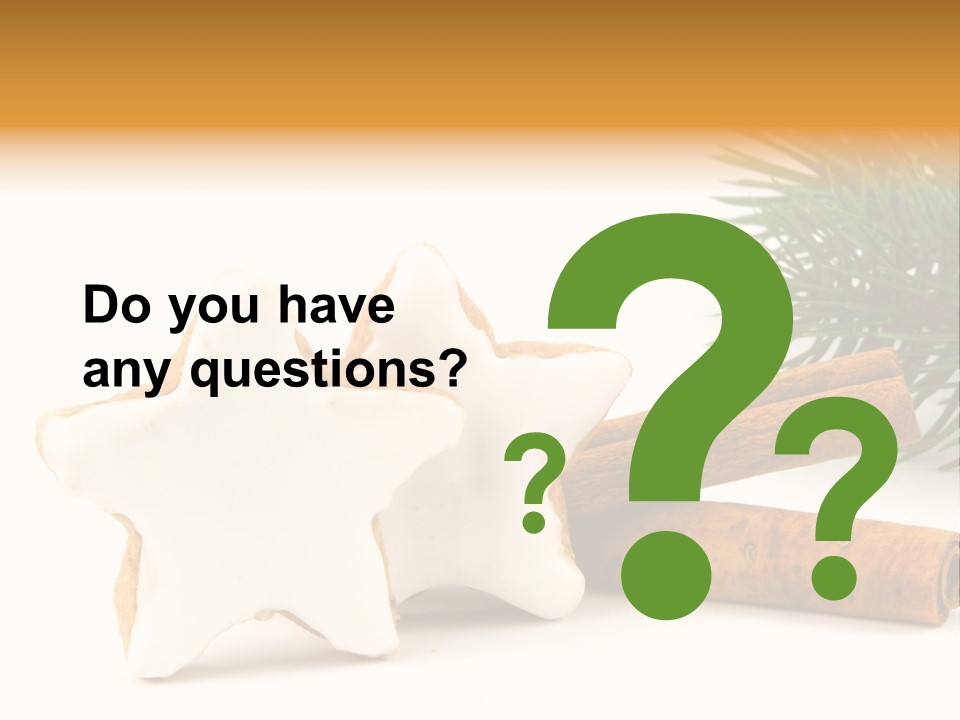 Weihnachten Zimt Freigestellt PowerPoint Template