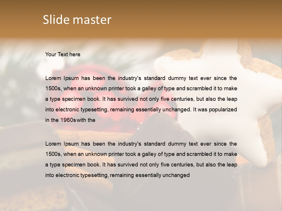 Dominostein Frohes Kekse PowerPoint Template