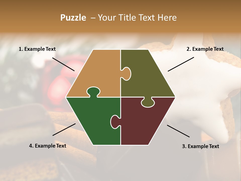 Dominostein Frohes Kekse PowerPoint Template