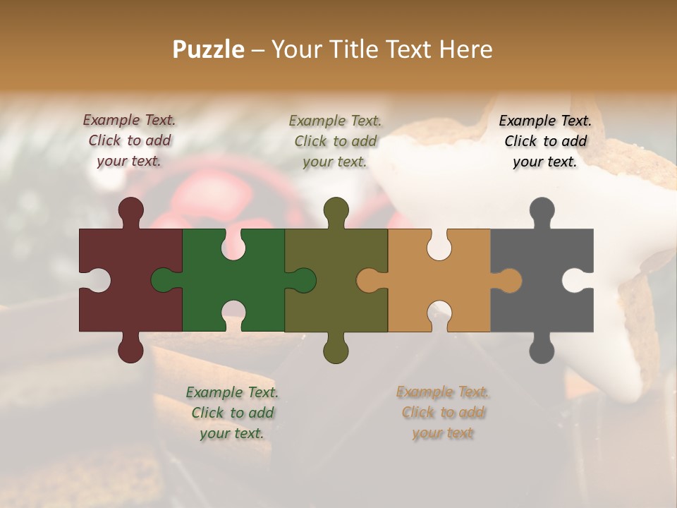 Dominostein Frohes Kekse PowerPoint Template