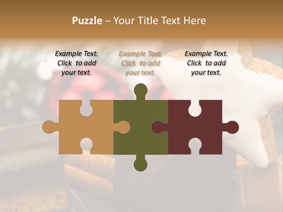 Dominostein Frohes Kekse PowerPoint Template