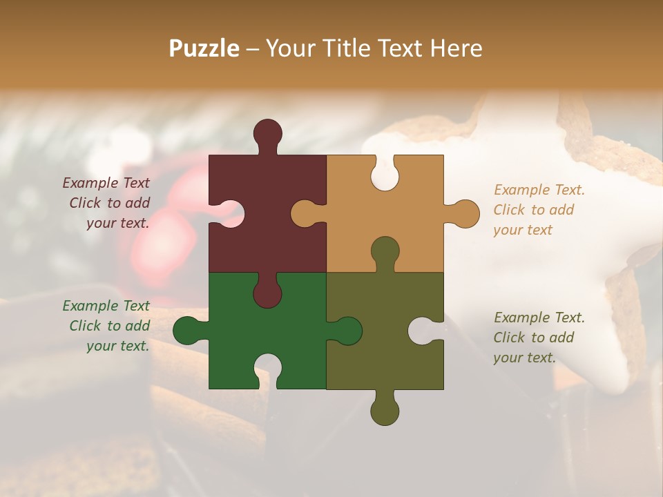 Dominostein Frohes Kekse PowerPoint Template