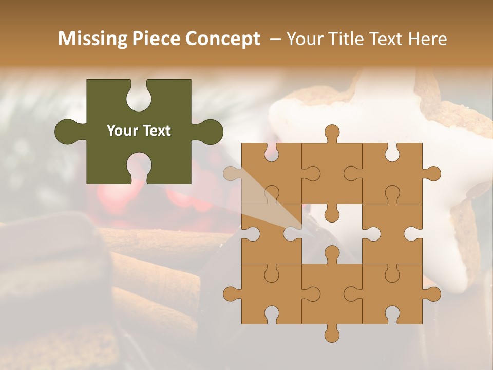 Dominostein Frohes Kekse PowerPoint Template