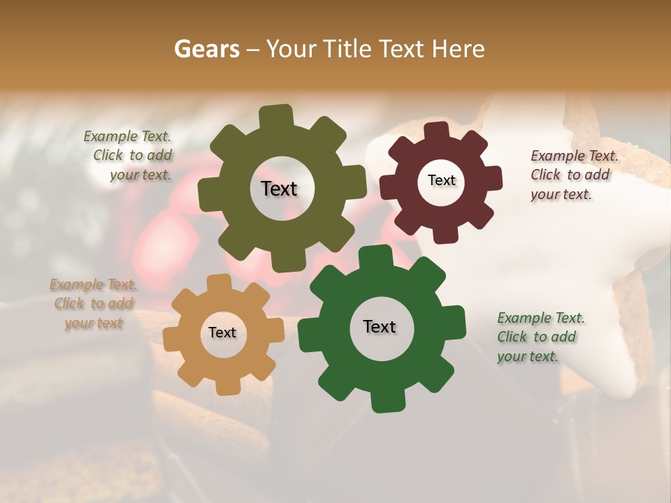 Dominostein Frohes Kekse PowerPoint Template