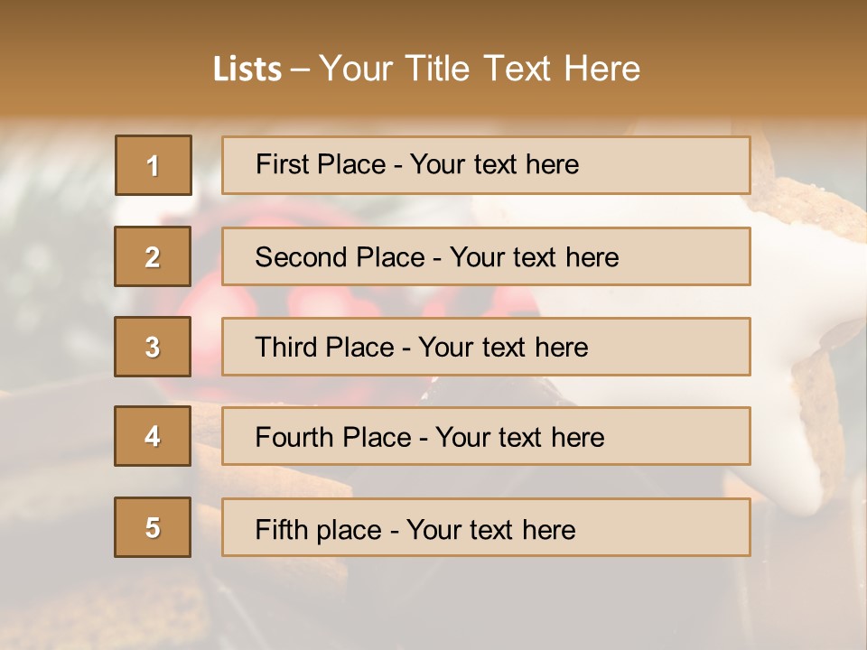 Dominostein Frohes Kekse PowerPoint Template