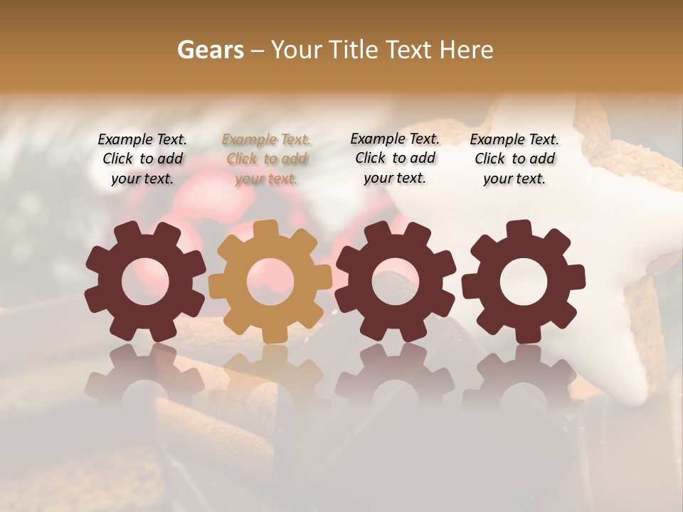 Dominostein Frohes Kekse PowerPoint Template