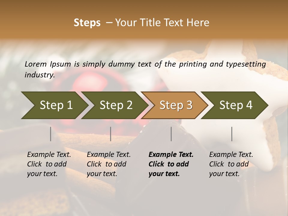Dominostein Frohes Kekse PowerPoint Template