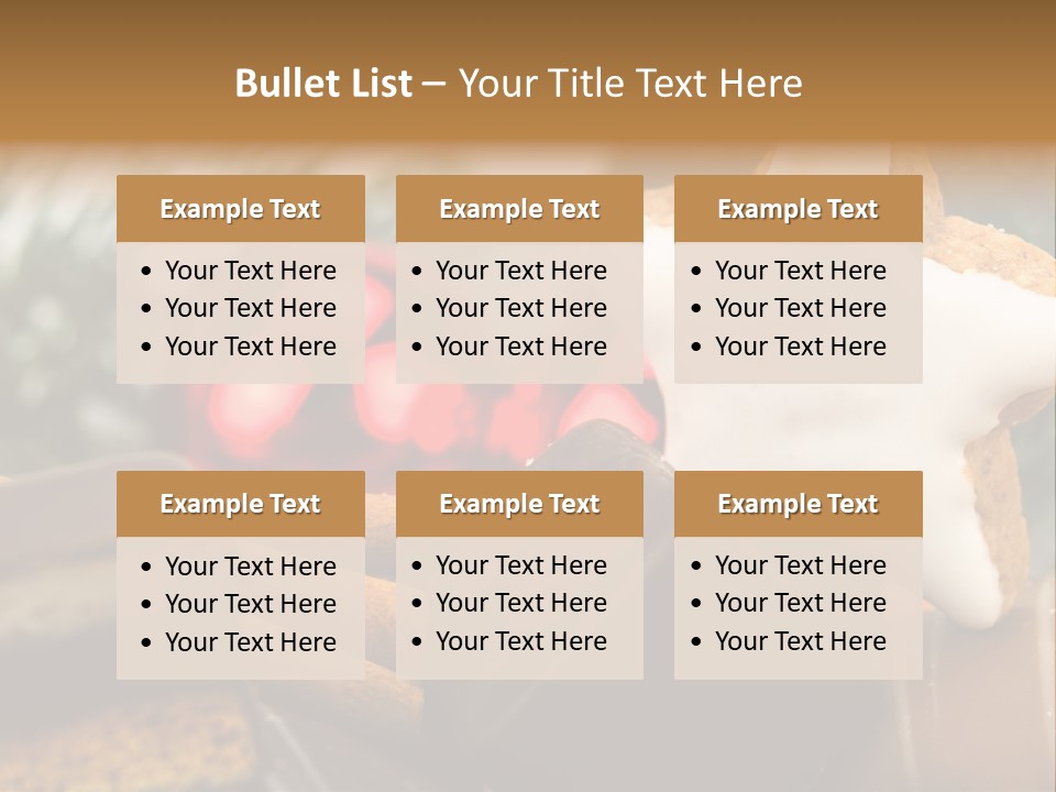 Dominostein Frohes Kekse PowerPoint Template