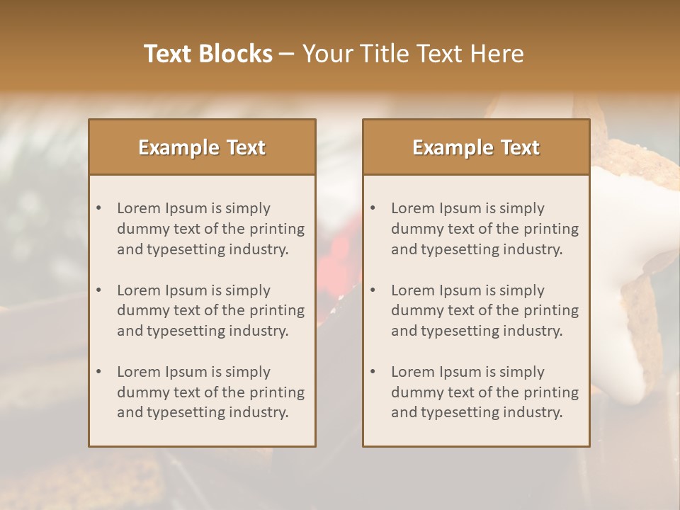 Dominostein Frohes Kekse PowerPoint Template