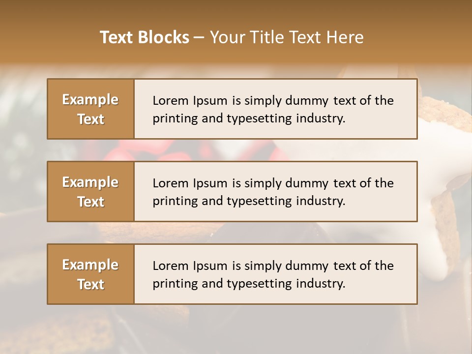 Dominostein Frohes Kekse PowerPoint Template