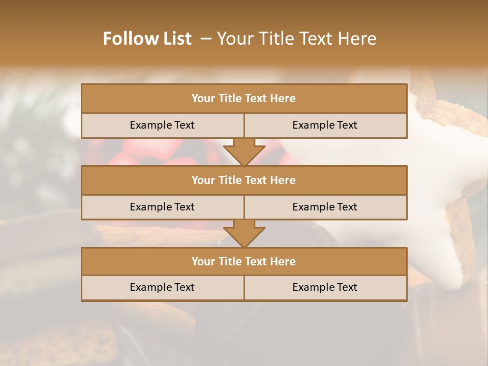 Dominostein Frohes Kekse PowerPoint Template