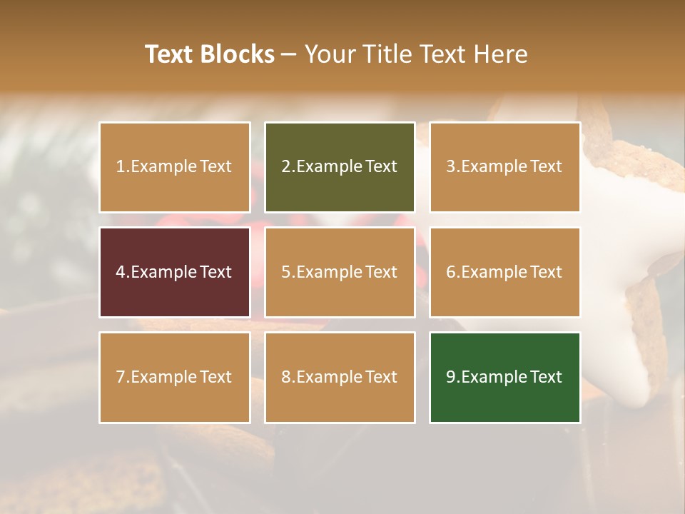 Dominostein Frohes Kekse PowerPoint Template