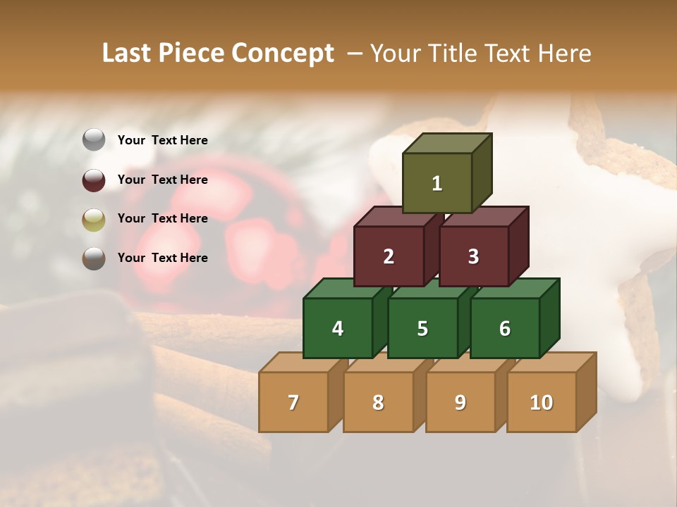 Dominostein Frohes Kekse PowerPoint Template