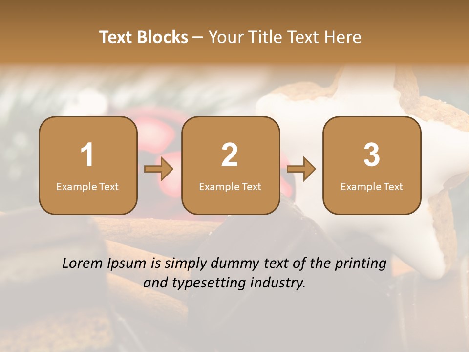 Dominostein Frohes Kekse PowerPoint Template