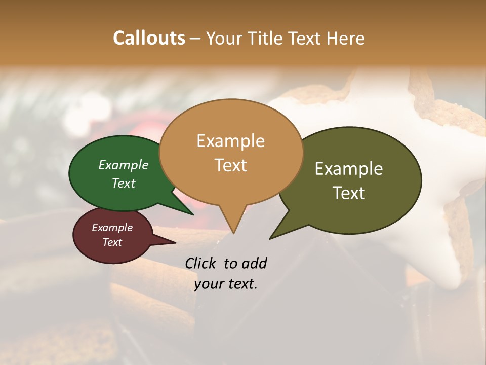 Dominostein Frohes Kekse PowerPoint Template