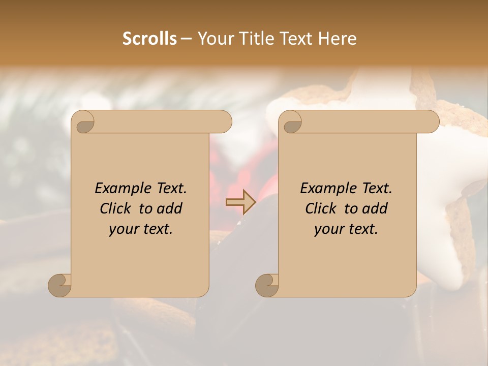 Dominostein Frohes Kekse PowerPoint Template