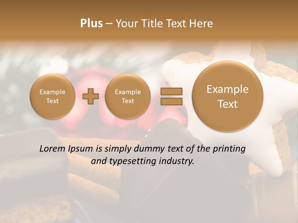 Dominostein Frohes Kekse PowerPoint Template