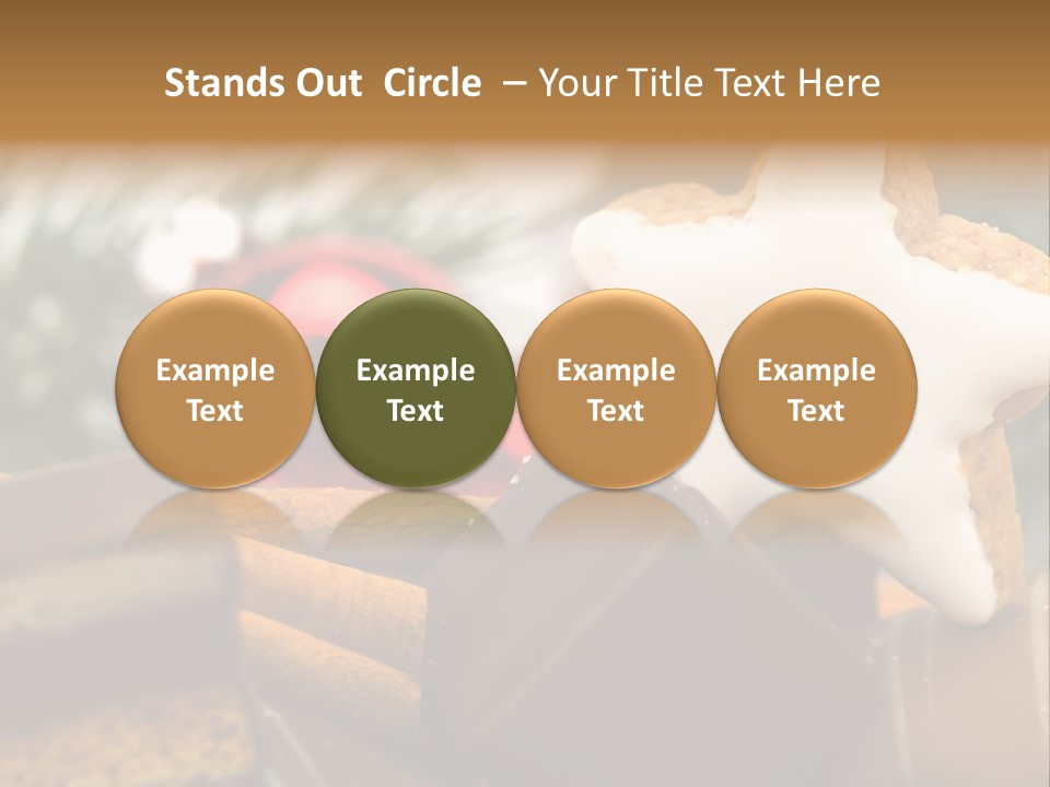 Dominostein Frohes Kekse PowerPoint Template