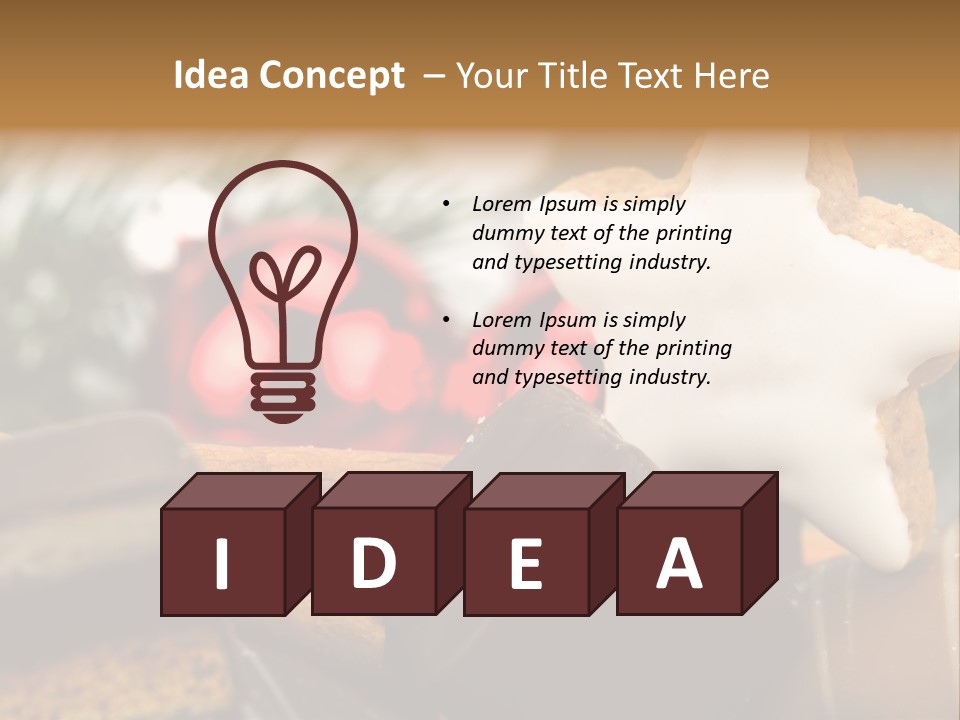 Dominostein Frohes Kekse PowerPoint Template