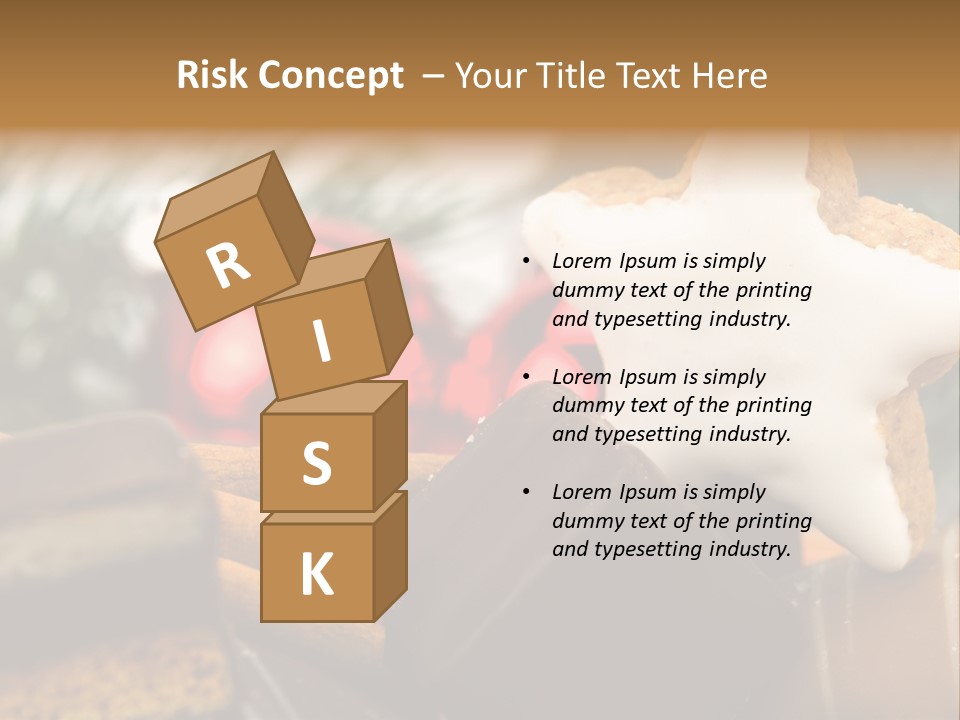 Dominostein Frohes Kekse PowerPoint Template