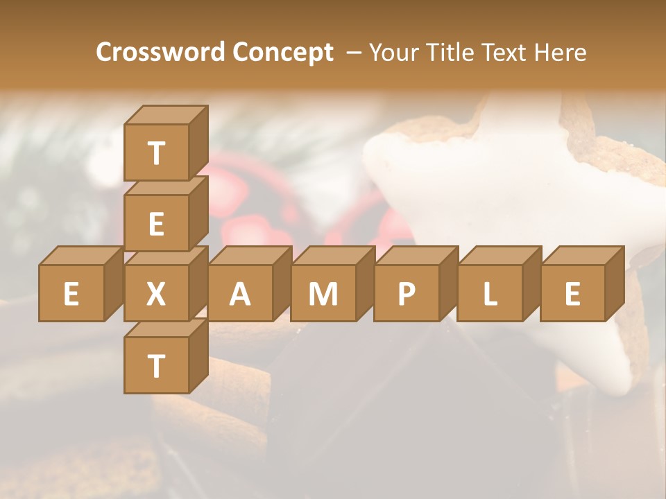 Dominostein Frohes Kekse PowerPoint Template