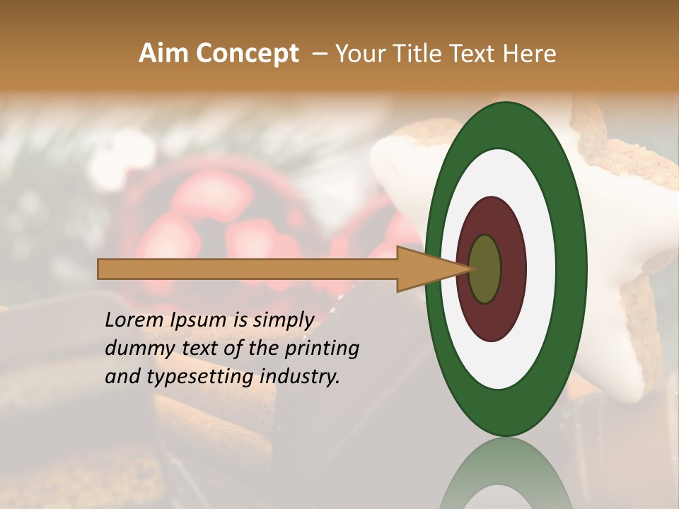 Dominostein Frohes Kekse PowerPoint Template