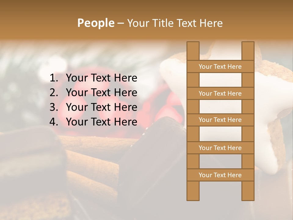 Dominostein Frohes Kekse PowerPoint Template