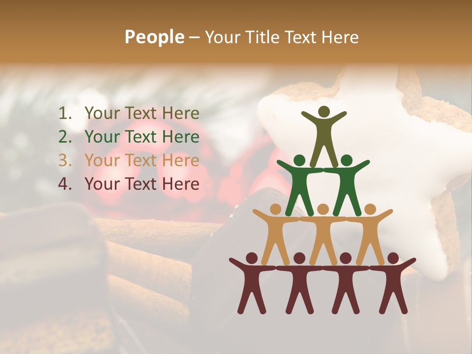 Dominostein Frohes Kekse PowerPoint Template