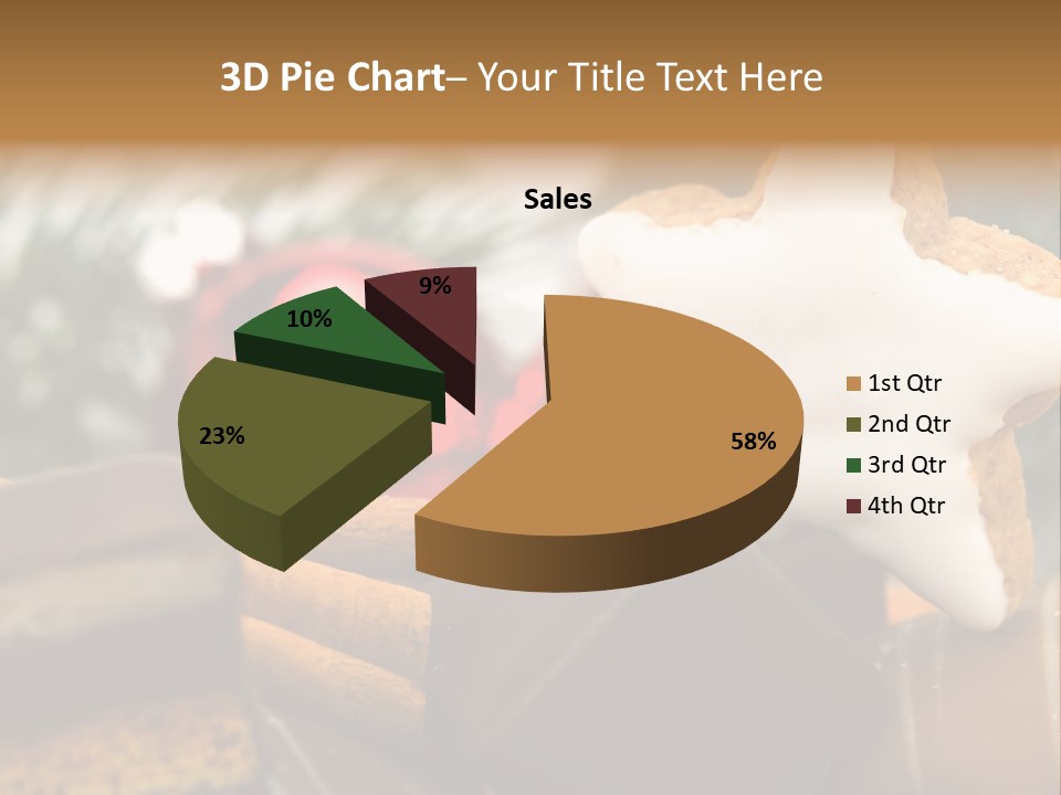 Dominostein Frohes Kekse PowerPoint Template